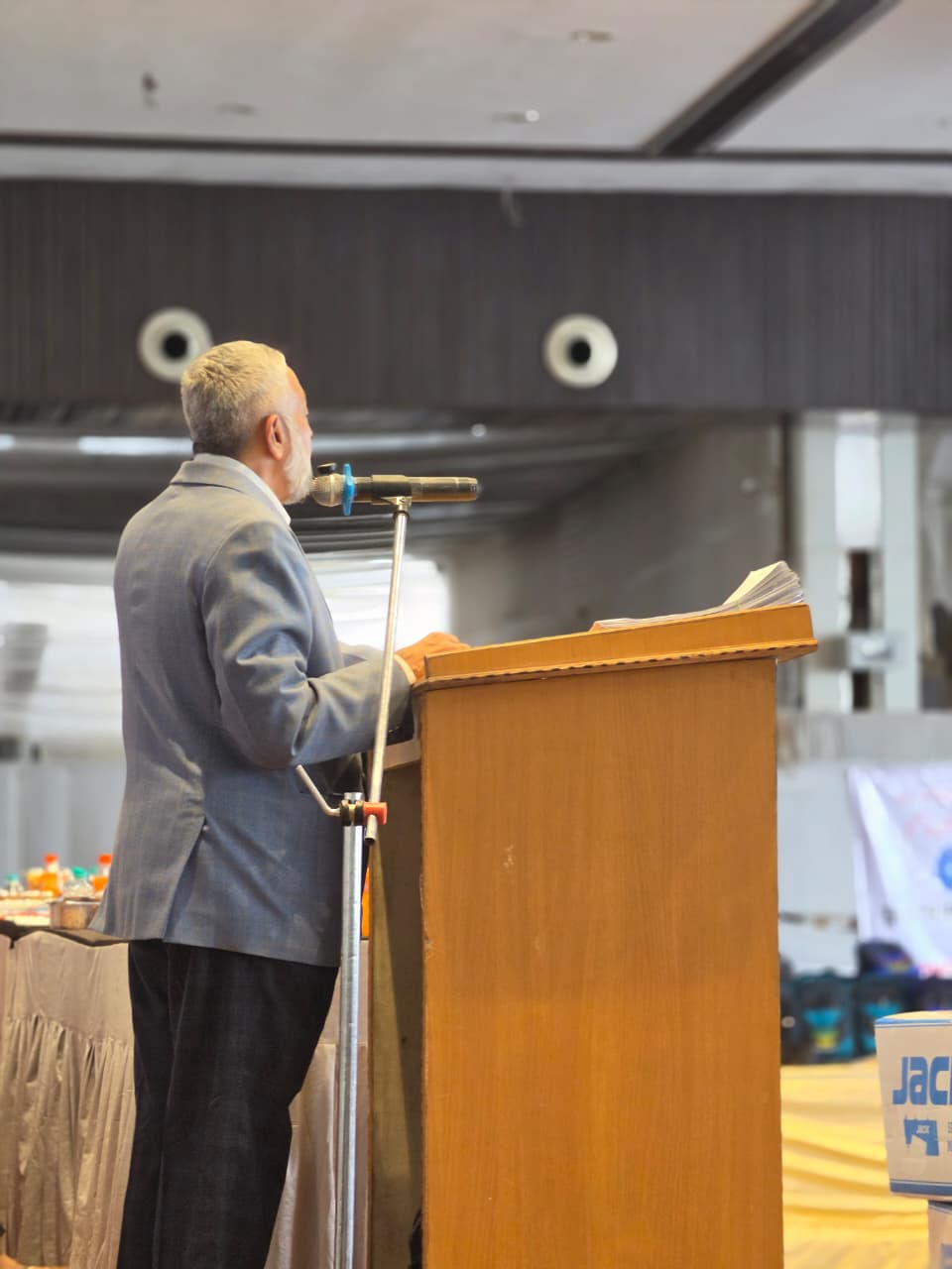 Podium address