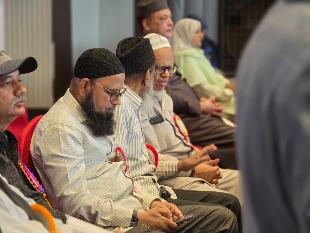 Dignitaries seated